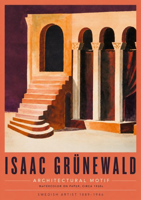 Isaac Grünewald Architectural Motif III No5 - Poszter