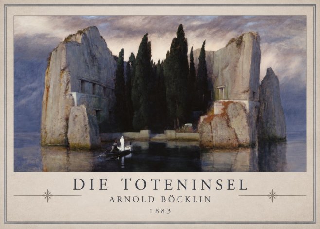 Arnold Böcklin Die Toteninsel V No1 - Poszter