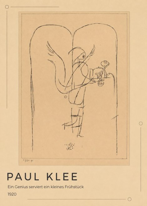 Paul Klee Ein Genius Serviert Ein Kleines Frühstück No1 - Poszter