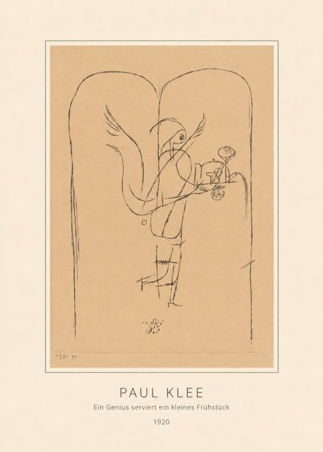 Paul Klee Ein Genius Serviert Ein Kleines Frühstück No4 - Poszter