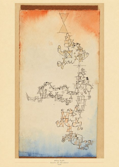 Paul Klee Geister Als Akrobaten No5 - Poszter