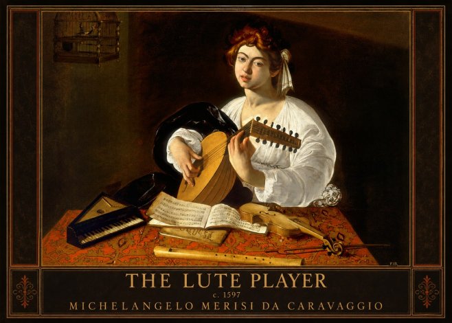 Michelangelo Merisi da Caravaggio The Lute Player No1 - Poszter