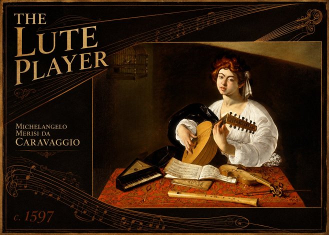 Michelangelo Merisi da Caravaggio The Lute Player No5 - Poszter