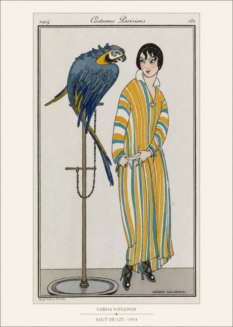 Gerda Wegener Saut De Lit 1914 No5 - Poszter