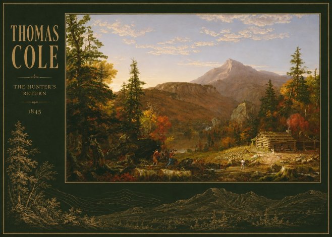 Thomas Cole The Hunter's Return II No2 - Poszter