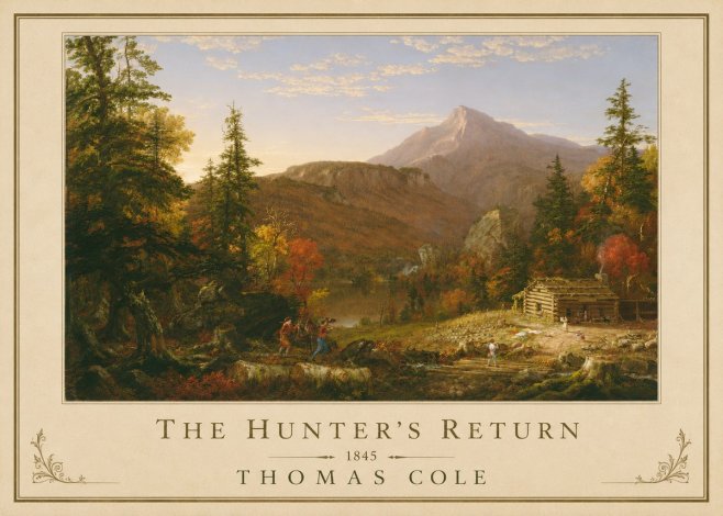 Thomas Cole The Hunter's Return II No3 - Poszter