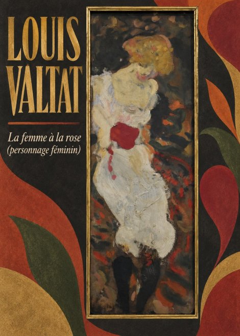Louis Valtat La Femme À La Rose (Personnage Féminin) No3 - Poszter