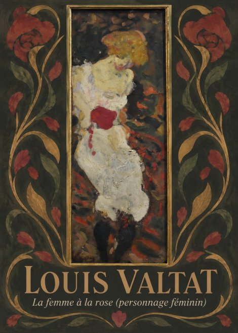 Louis Valtat La Femme À La Rose (Personnage Féminin) No6 - Poszter