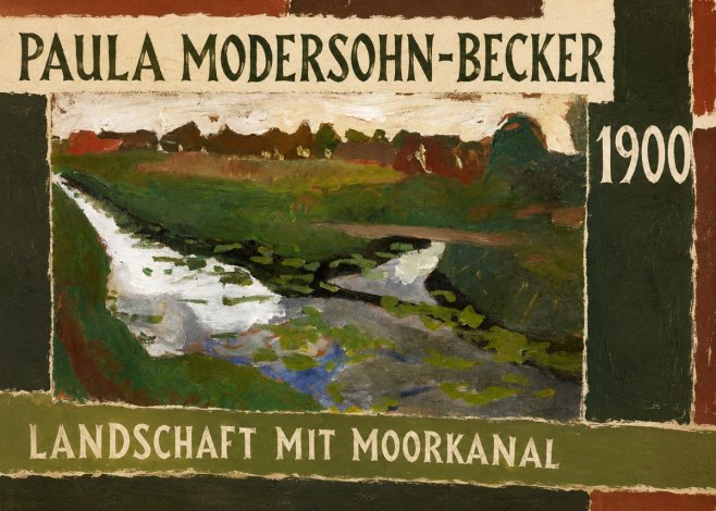 Paula Modersohn-Becker Landschaft Mit Moorkanal No3 - Poszter
