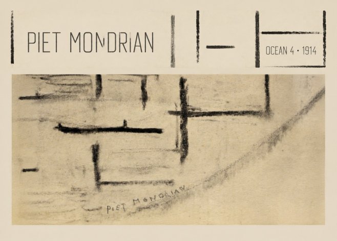 Piet Mondrian Ocean 4 No4 - Poszter