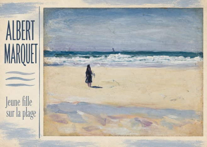 Albert Marquet Jeune Fille Sur La Plage No3 - Poszter