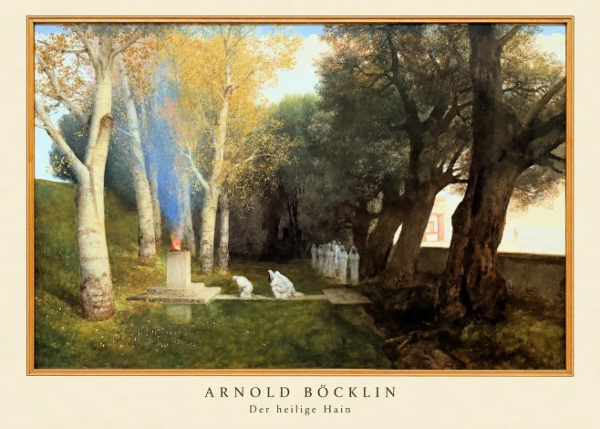Arnold Böcklin Der Heilige Hain II No2 - Poszter