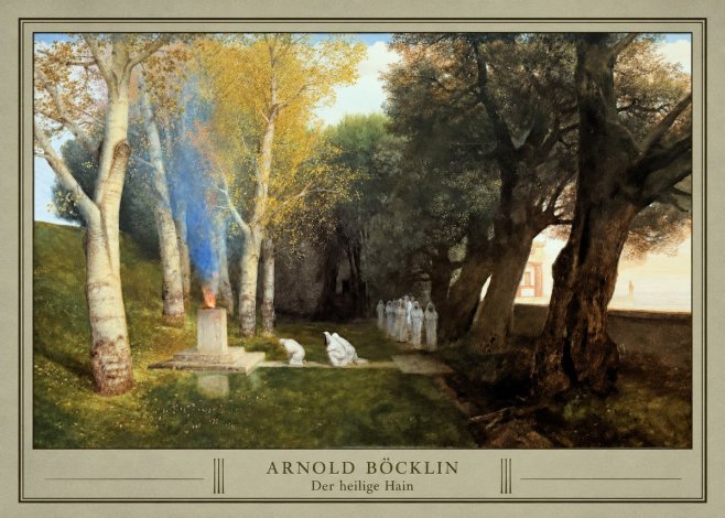 Arnold Böcklin Der Heilige Hain II No3 - Poszter