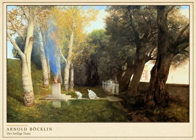 Arnold Böcklin Der Heilige Hain II No4 - Poszter