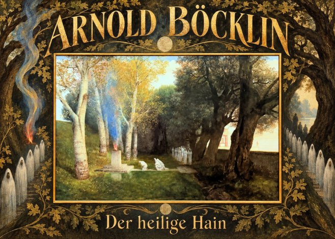 Arnold Böcklin Der Heilige Hain II No6 - Poszter