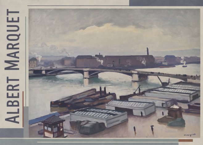 Albert Marquet River Scene, Paris No2 - Poszter