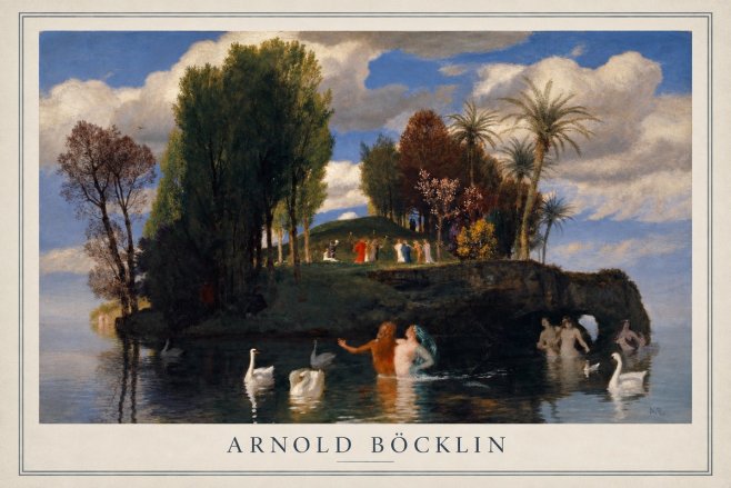 Arnold Böcklin The Island of Life No1 - Poszter