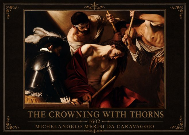 Michelangelo Merisi da Caravaggio The Crowning with Thorns II No1 - Poszter