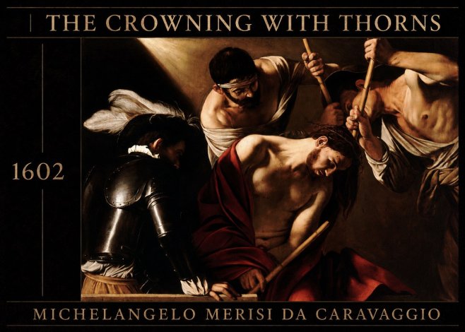 Michelangelo Merisi da Caravaggio The Crowning with Thorns II No3 - Poszter
