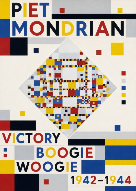 Piet Mondrian Victory Boogie Woogie No3 - Poszter
