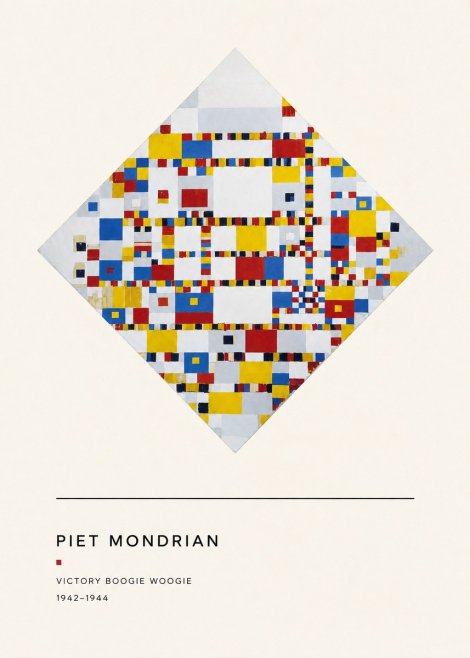 Piet Mondrian Victory Boogie Woogie No4 - Poszter