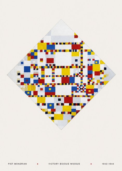 Piet Mondrian Victory Boogie Woogie No5 - Poszter