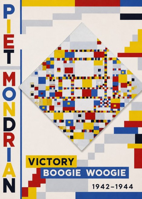 Piet Mondrian Victory Boogie Woogie No6 - Poszter