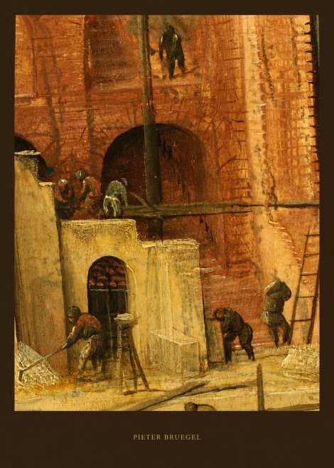 Pieter Bruegel The Tower of Babel XVI No6 - Poszter