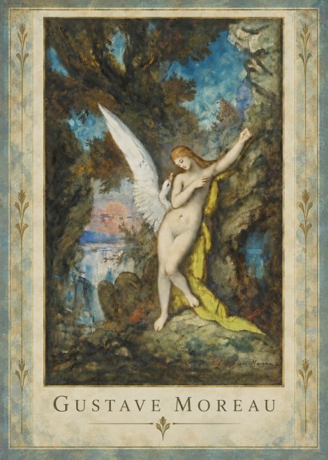 Gustave Moreau Leda and the Swan No5 - Poszter