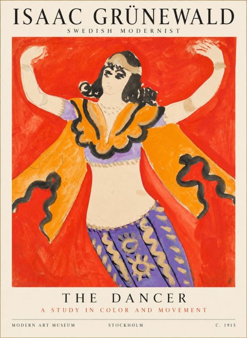 Isaac Grünewald The Dancer I No1 - Poszter
