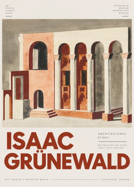 Isaac Grünewald Architectural Study I No4 - Poszter