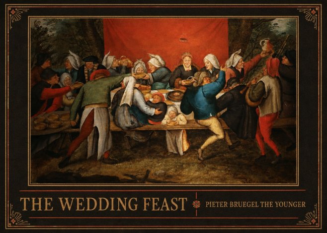 Pieter Bruegel The Wedding Feast No2 - Poszter