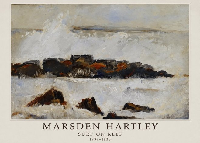 Marsden Hartley Surf on Reef No3 - Poszter