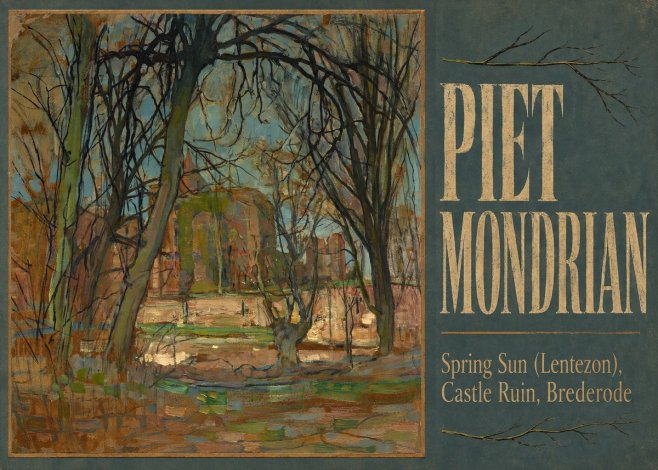 Piet Mondrian Spring Sun (Lentezon), Castle Ruin, Brederode No5 - Poszter