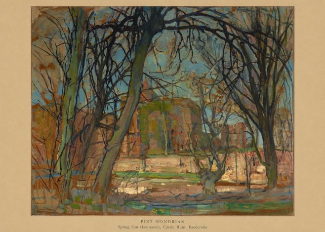 Piet Mondrian Spring Sun (Lentezon), Castle Ruin, Brederode No6 - Poszter