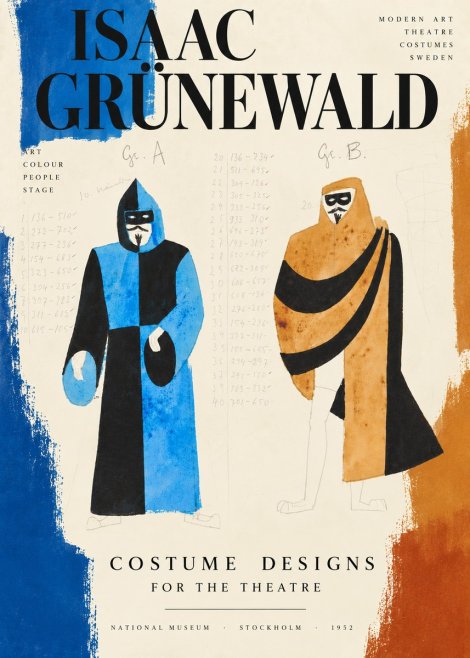 Isaac Grünewald Two Masquerade Figures - Costume Sketch No4 - Poszter