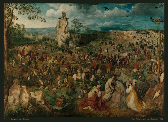 Pieter Bruegel The Processsson to Calvary No5 - Poszter