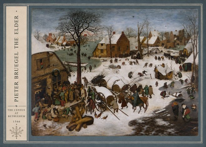 Pieter Bruegel The Census at Bethlehem IV No2 - Poszter