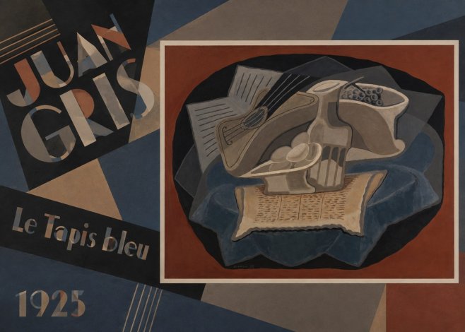 Juan Gris Le Tapis Bleu No3 - Poszter