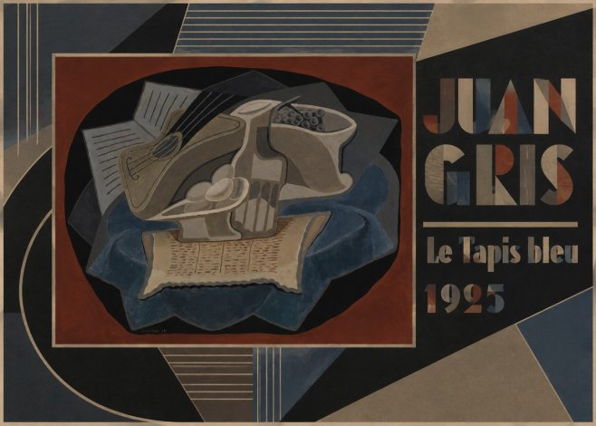 Juan Gris Le Tapis Bleu No6 - Poszter