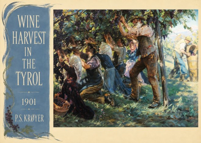 P.S. Krøyer Wine Harvest in the Tyrol No4 - Poszter