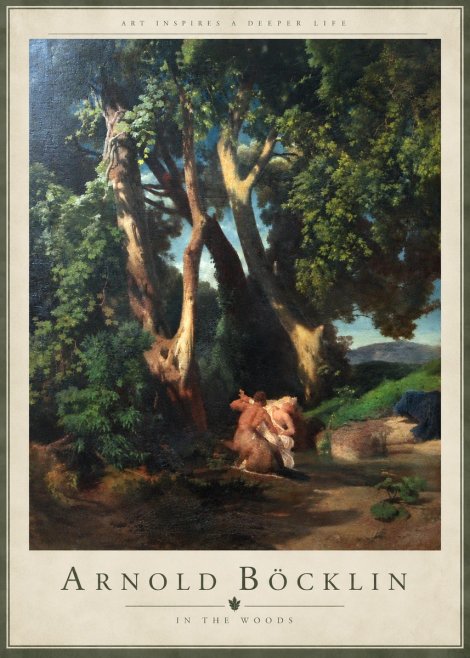 Arnold Böcklin In the Woods No5 - Poszter