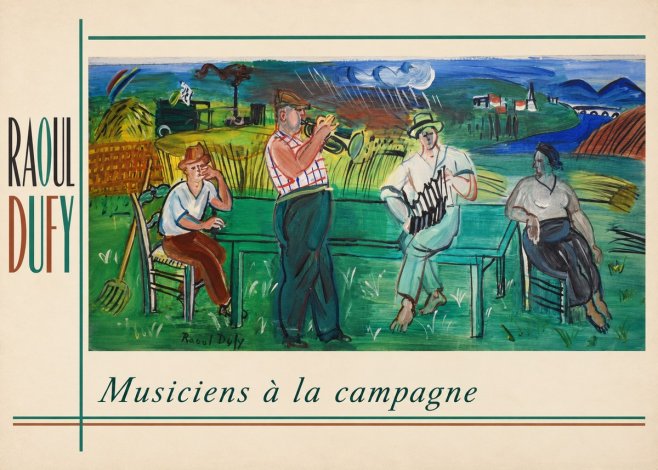 Raoul Dufy Musiciens À La Campagne No2 - Poszter