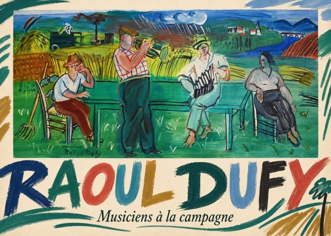 Raoul Dufy Musiciens À La Campagne No5 - Poszter
