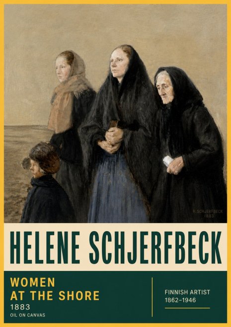 Helene Schjerfbeck Women at the Shore No6 - Poszter