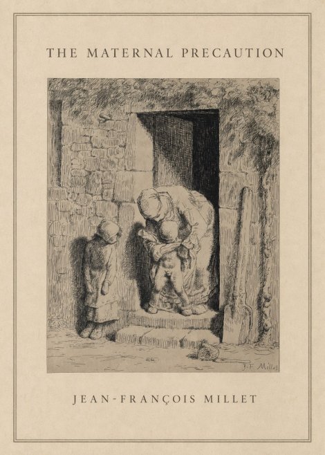 Jean-François Millet The Maternal Precaution No1 - Poszter