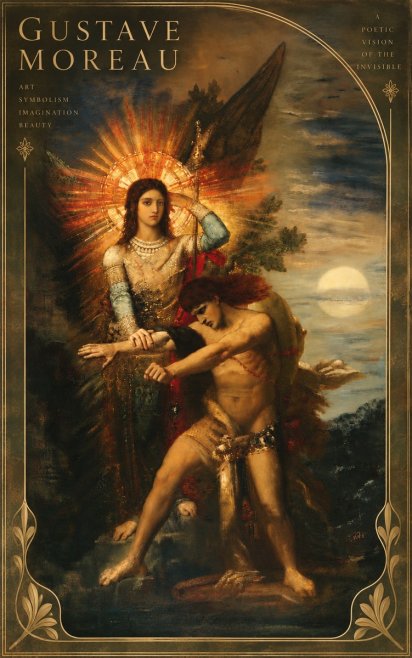 Gustave Moreau The Archangel Michael No5 - Poszter