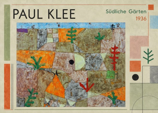 Paul Klee Südliche Gärten No1 - Poszter