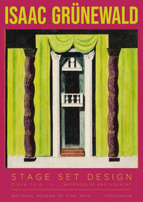 Isaac Grünewald Stage Set Design No3 - Poszter