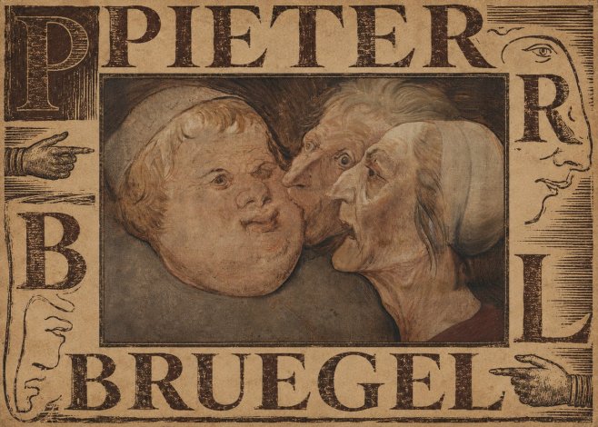 Pieter Bruegel Three Grotesque Heads No4 - Poszter